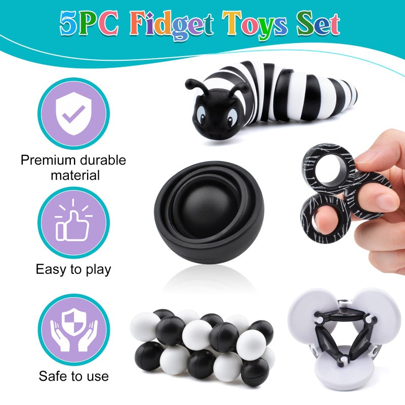 ASIOWELY Fidget Toys Adults Pack  Sensory Toys Pack Easter Basket Stuffers for Kids Teen Autism  Desk Toy Stress Relief Toys Gift for ADHD - Image 3